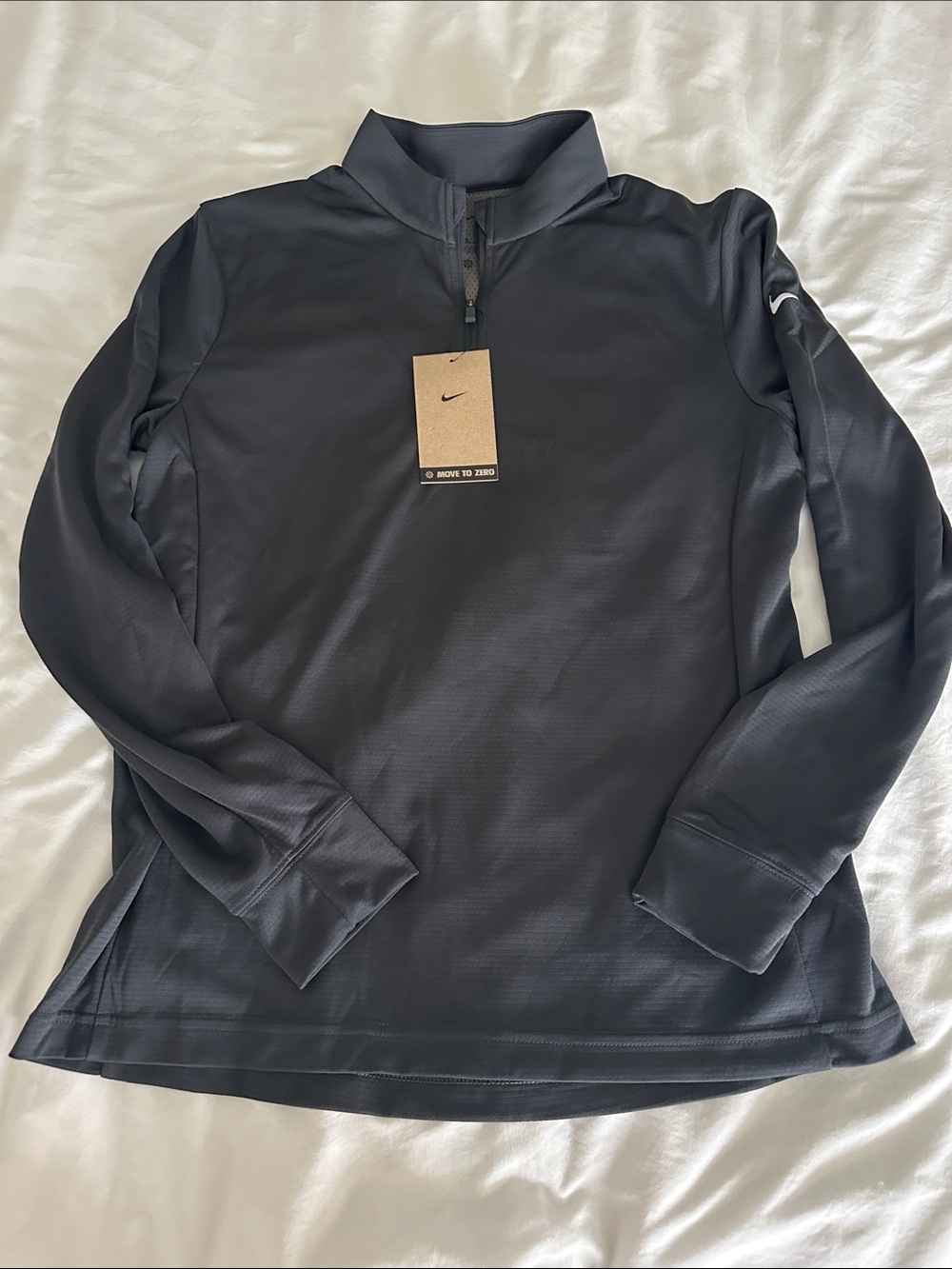 Nike Woman’s Dark Grey 1/4 Zip-Up Pullover